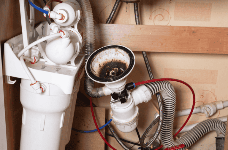 This image visually represents the problem of a clogged furnace condensate drain and offers guidance on preventive measures and solutions for effective maintenance.