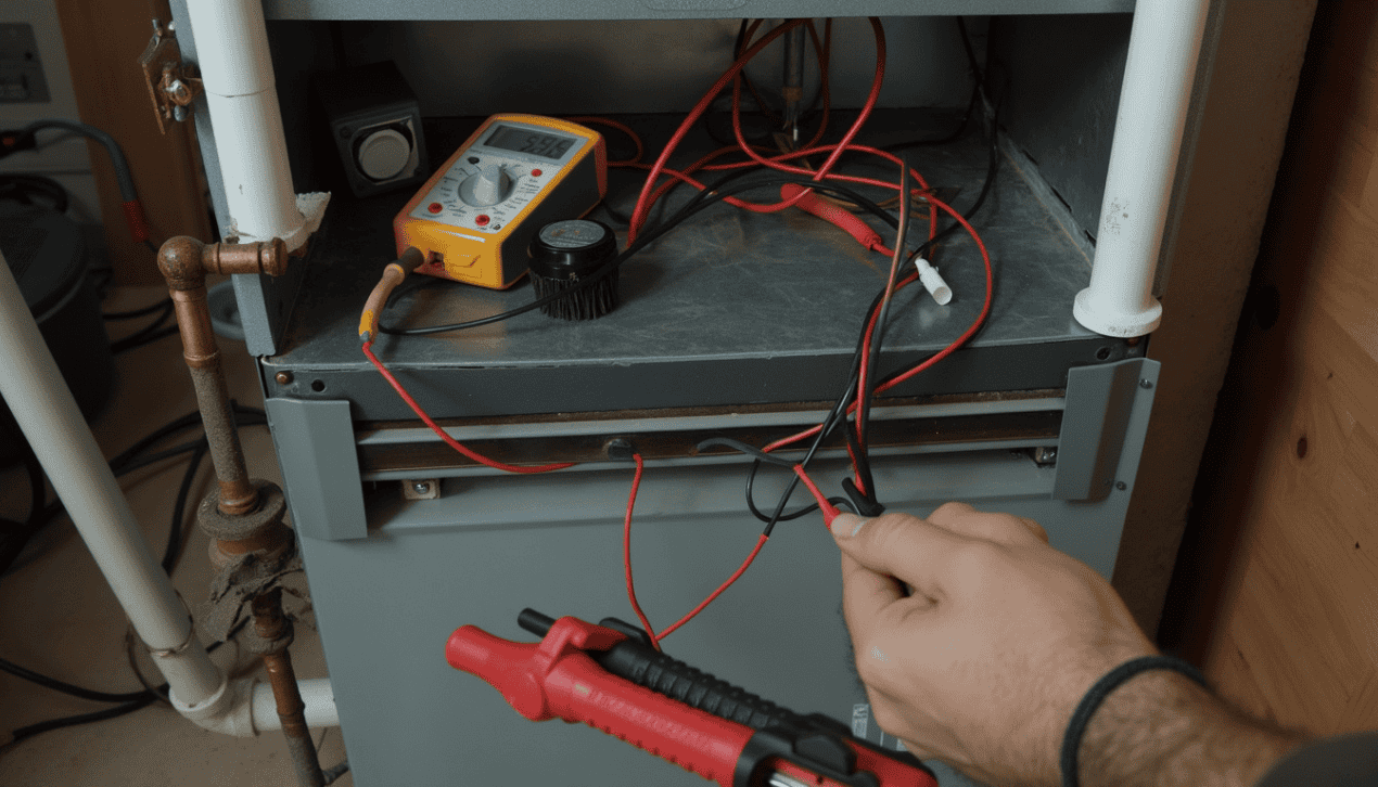 Annual furnace flame sensor maintenance