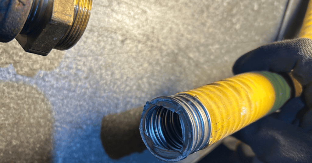 Gas leak call - sloppy installation