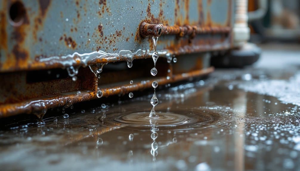 furnace leaking condensate water