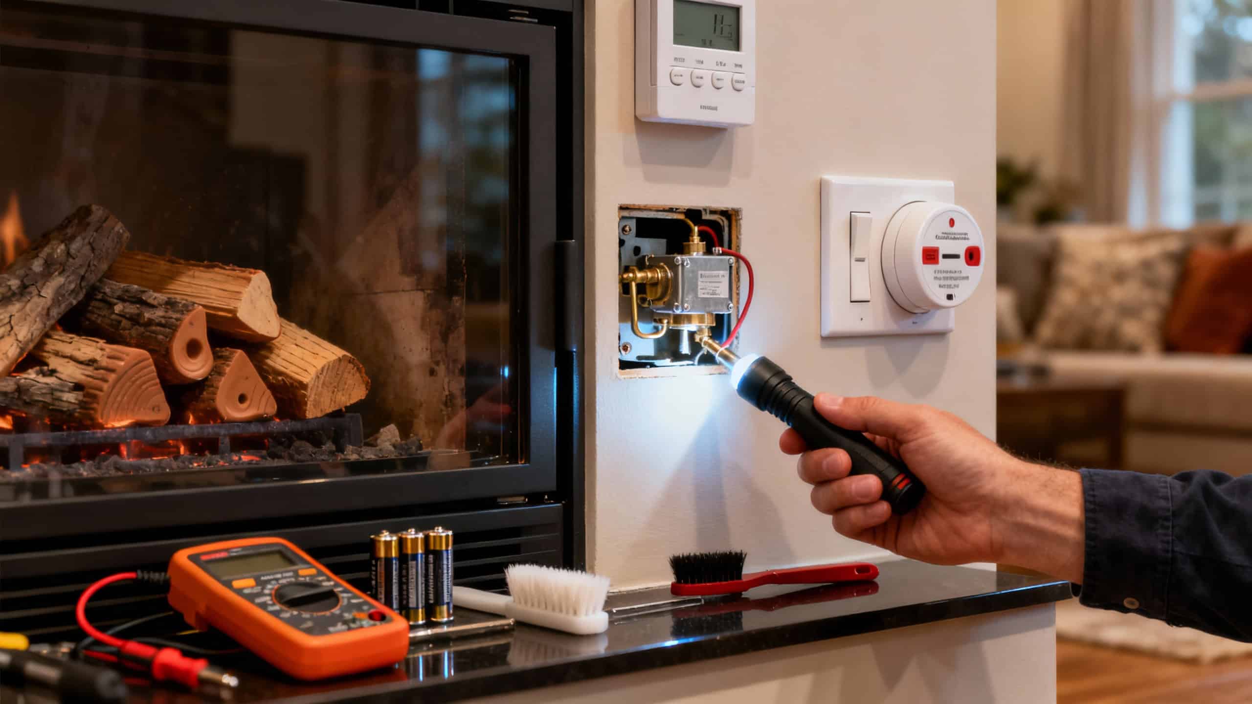 Efficient gas fireplace troubleshooting and maintenance by professional HVAC technicians at ALP Heating to ensure safety and optimal performance during the Canadian winter.