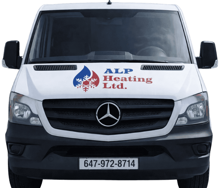 ALP Heating service van facing front